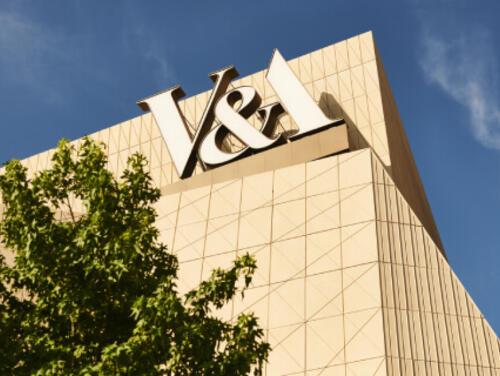 The outside of V&A East Museum at East Bank, Queen Elizabeth Olympic Park