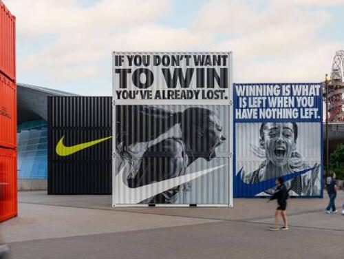 Nike brand activation on Stratford Walk in London