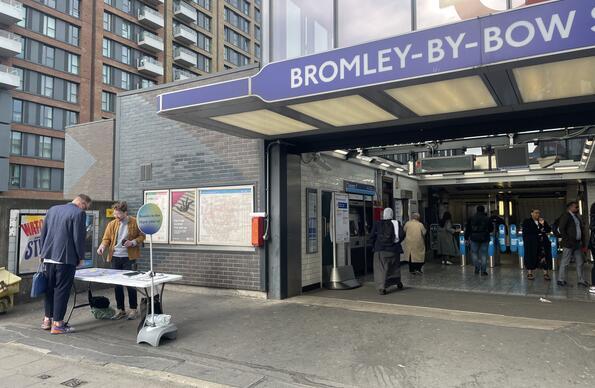 Bromley-by-Bow station entrance