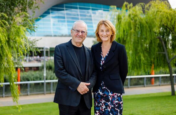 Lyn Garner and Peter Hendy