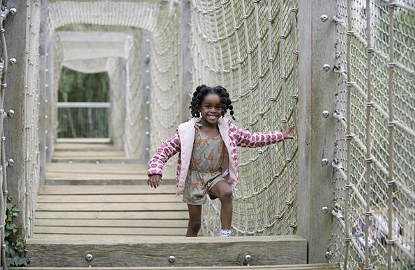 A girl in swimsuit - Playground