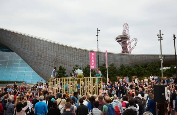 Event on Stratford Walk on Queen Elizabeth Olympic Park