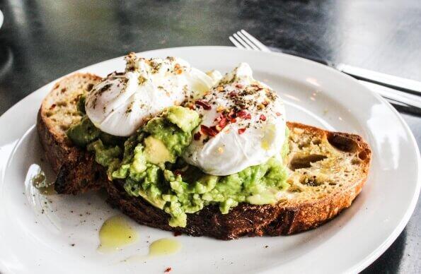 poached egg and avocado on toast