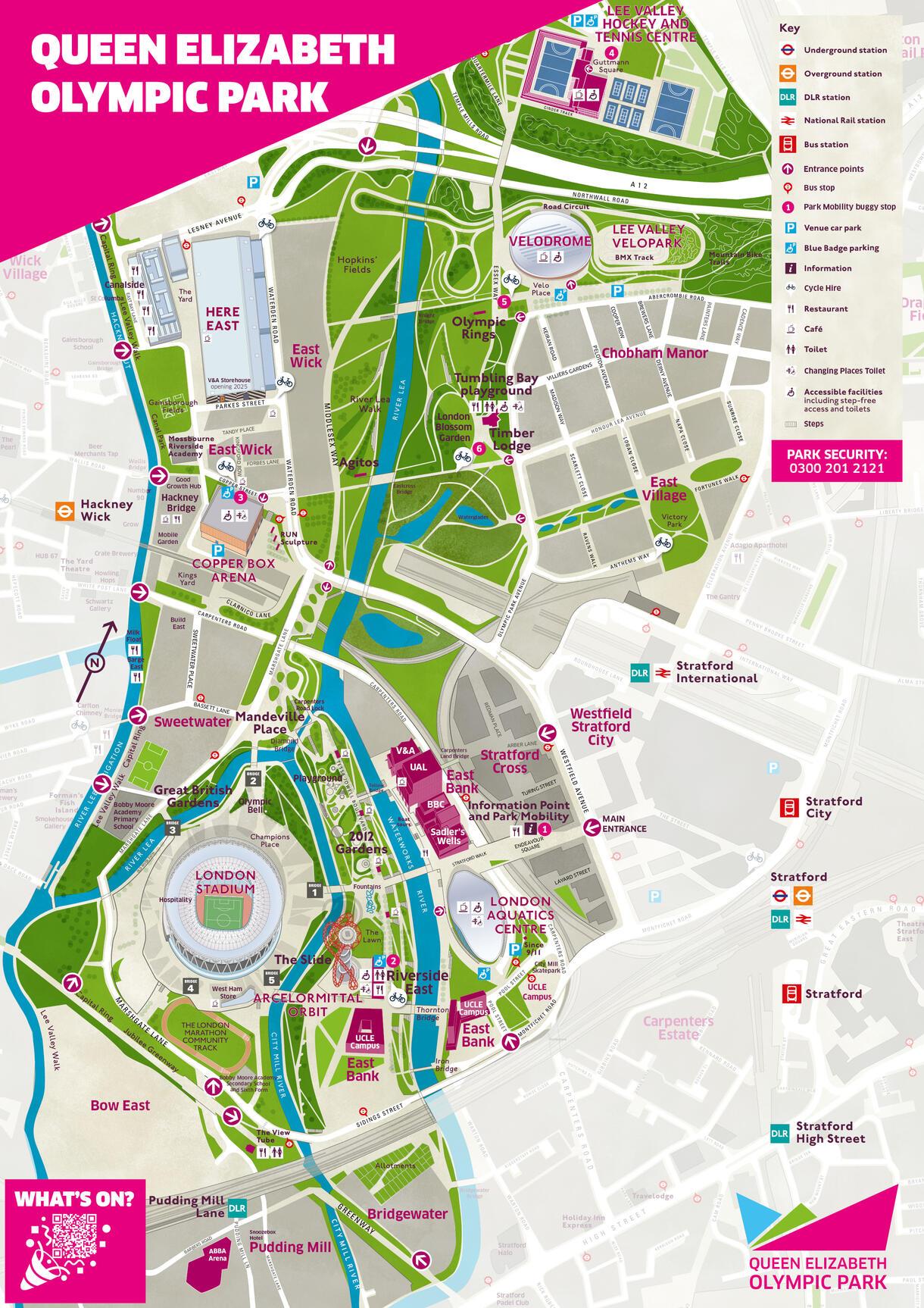 Map of Queen Elizabeth Olympic Park