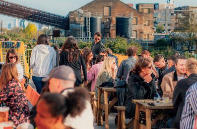 Hackney Bridge in the Summer