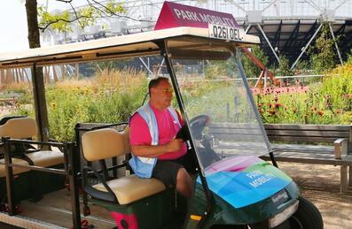 Mobility Service - driver going around the South of the Park